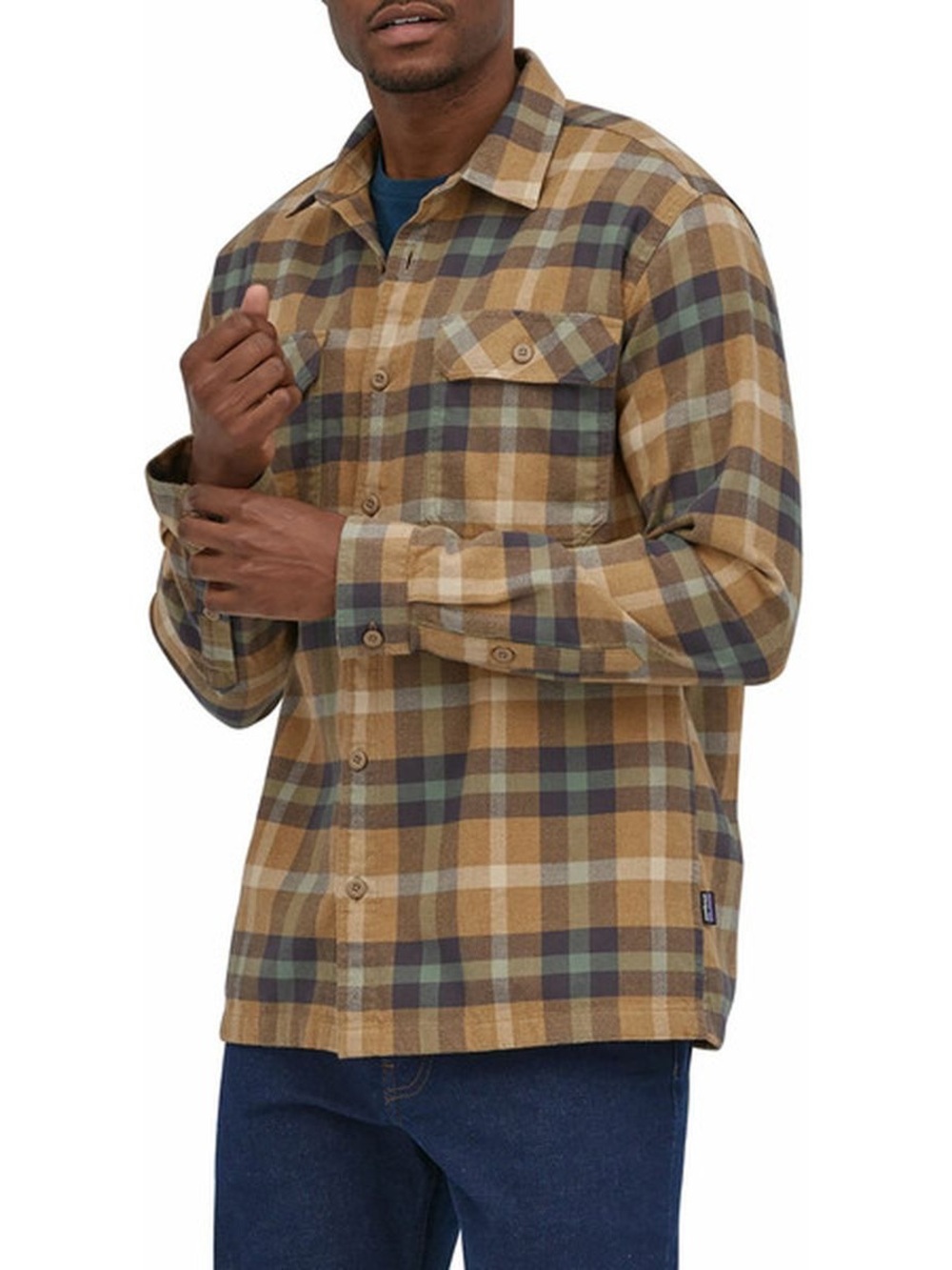 Patagonia Men’s Long-Sleeved Organic Cotton Midweight Fjord Flannel Shirt